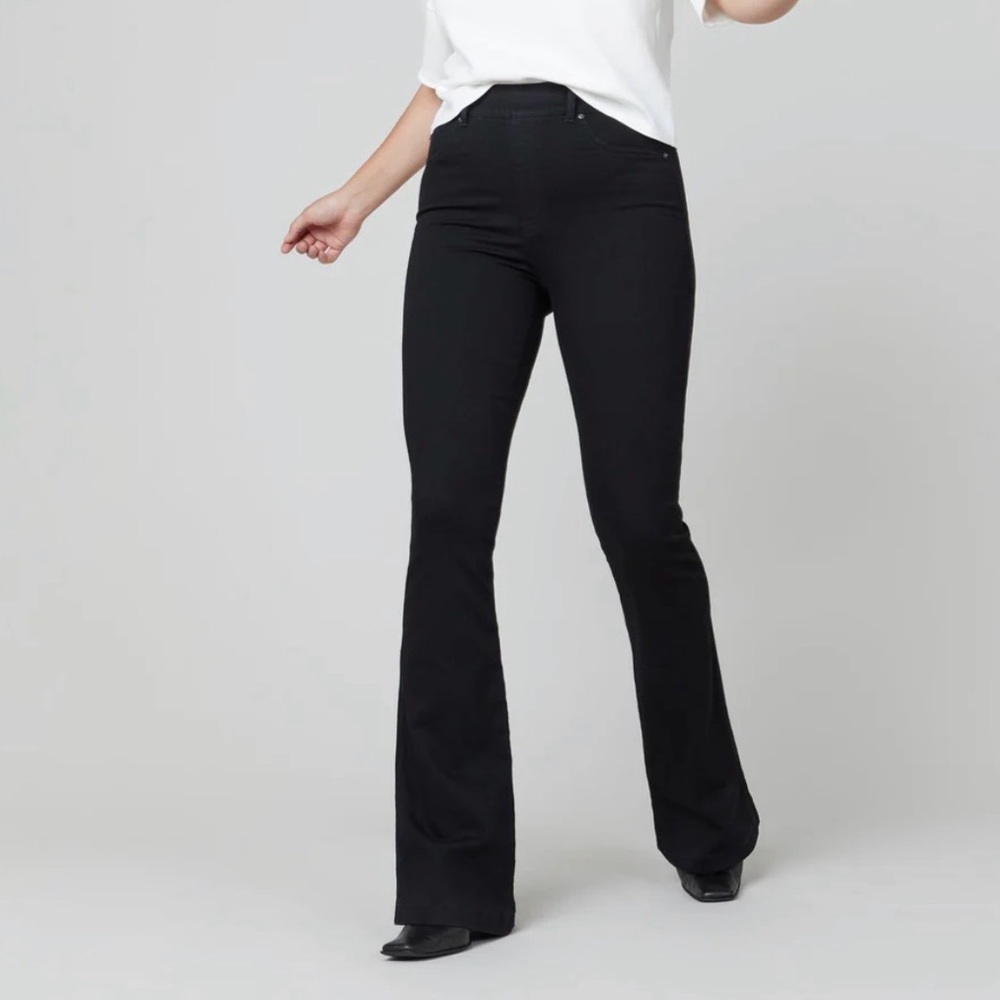 Spanx Flare Jeans Clean Black Size 3X NWT